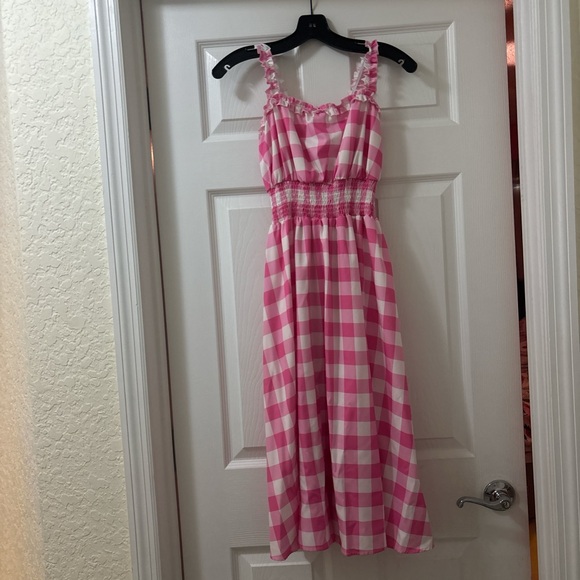 Source Unknown Dresses & Skirts - Barbie Pink and White Gingham Dress